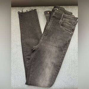 NEW ⚡️ MOTHER High Waisted Looker Black Hawk Denim Jeans 26